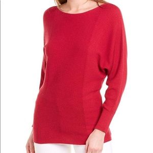 Tommy Bahama Bonita Boatneck Ribbed Red Pullover Sweater